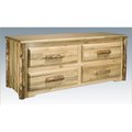 Montana Woodworks Montana Woodworks MWGCSC Glacier Country Sitting Chest with 4 Drawers MWGCSC